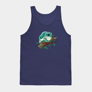 White's Tree Frog pet. Illustration for amphibian lovers Tank Top